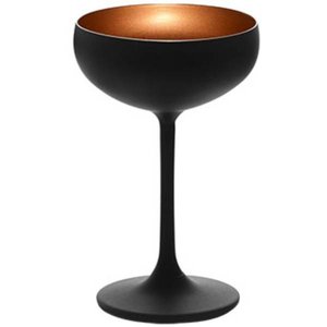 STÖLZLE  Champagne saucer 23 cl black/copper Olympic
