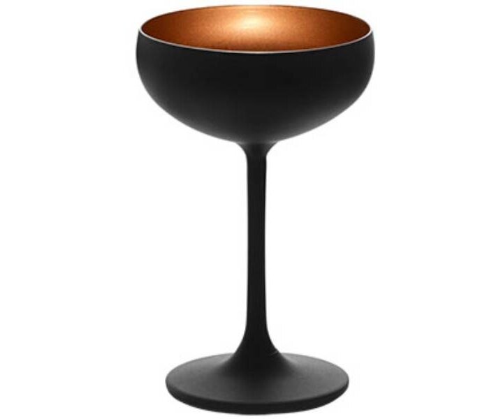 STÖLZLE  Coupe à champagne 23 cl noir/cuivre Olympic