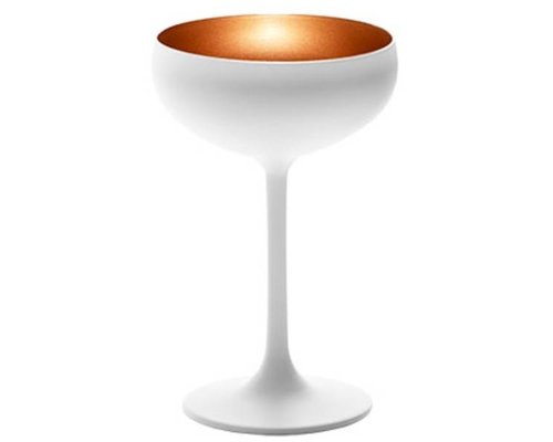 STÖLZLE  Champagne saucer 23 cl  white/gold  Olympic