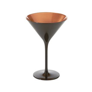 STÖLZLE  Verre à Martini, coktail & Champagne 24 cl noir /bronze Olympic