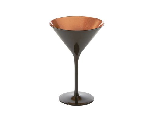 STÖLZLE  Verre à Martini , cocktail  & Champagne 24 cl  noir/bronze Olympic