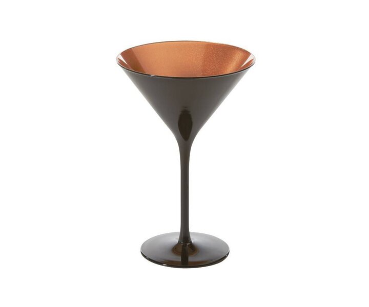 STÖLZLE  Martini cocktail & Champagne glass 24 cl black / bronse Olympic