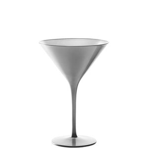 STÖLZLE  Martini cocktail  & Champagne glas 24 cl  zilver Olympic