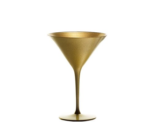 STÖLZLE  Martini cocktail & Champagne glas 24 cl goud Olympic