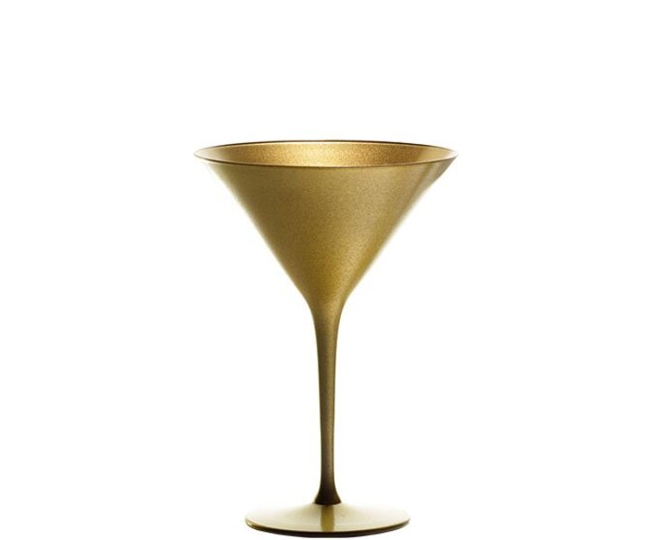 STÖLZLE  Martini cocktail & Champagne glas 24 cl goud Olympic