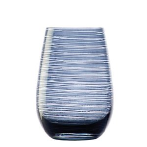 STÖLZLE  Water & longdrink glas 47 cl blauw/grijs Twister