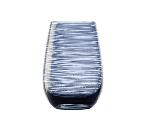 STÖLZLE  Goblet à eau et longdrink 47 cl bleu /gris Twister