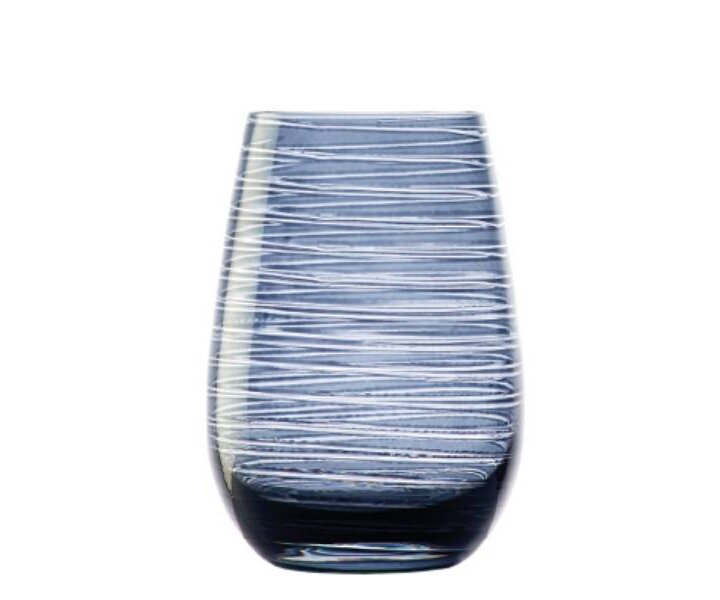 STÖLZLE  Goblet à eau et longdrink 47 cl bleu /gris Twister