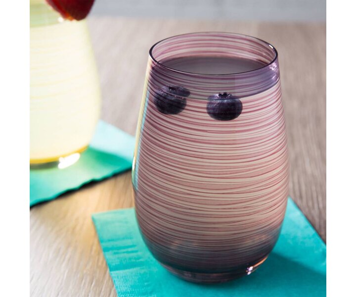 STÖLZLE  High  ball glass  47 cl  purple Twister