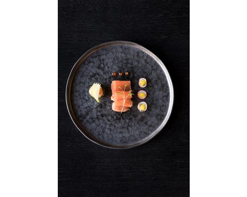 COSTA NOVA  Plat bord 27 cm Lagoa Metal Black