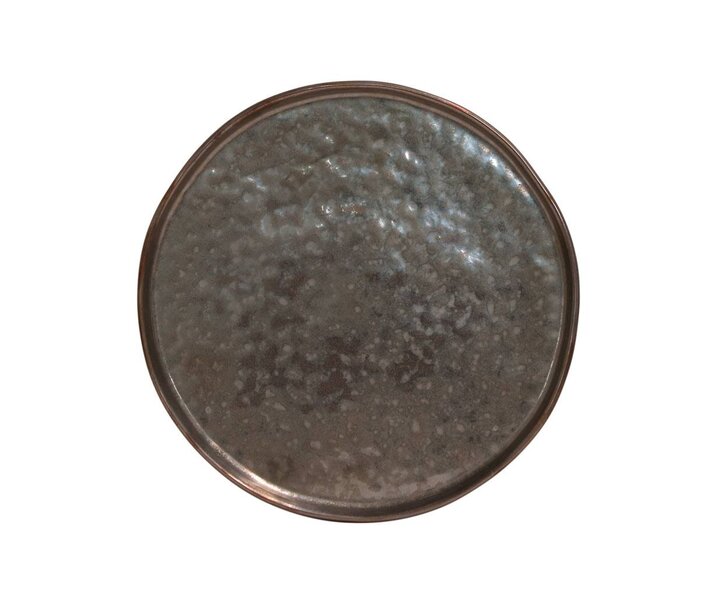 COSTA NOVA  Flat plate 21 cm Lagoa Metal Black