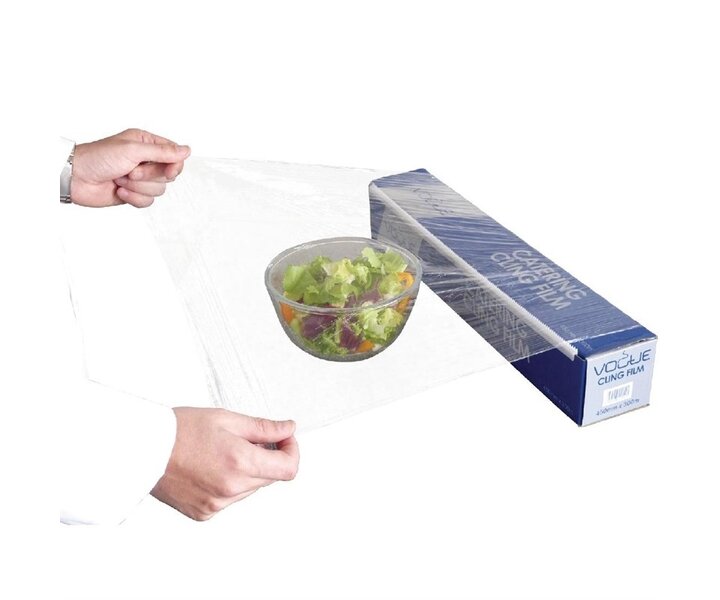 VOGUE  Catering cling film in carton dispener and  with serrated cutting blade
