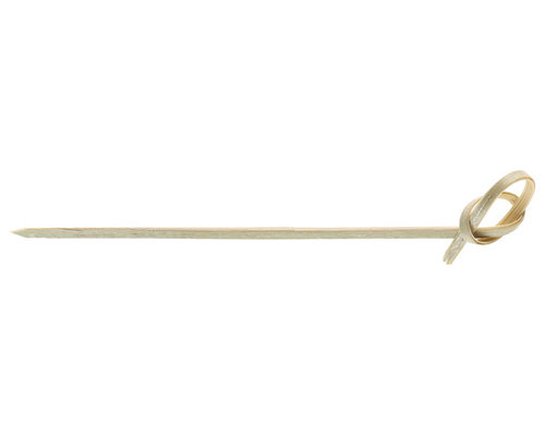 M & T  Prikker bamboe 9,5 cm met knoopje set van 100 stuks