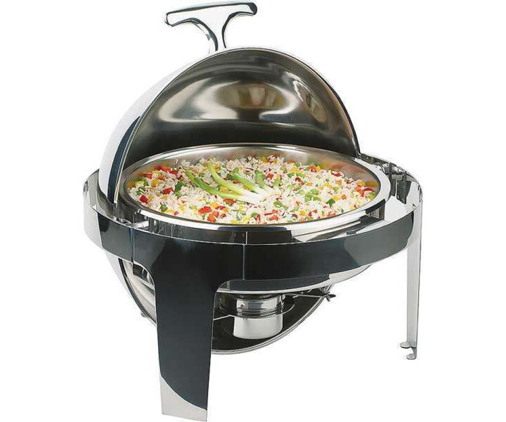 M&T Round deluxe chafing dish with rolltop