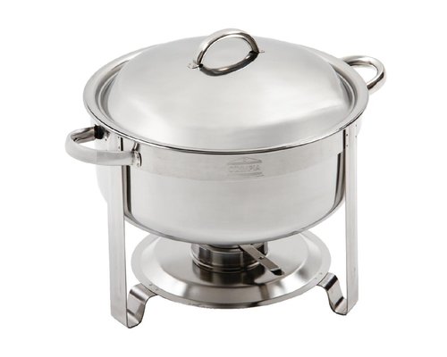 M&T Ronde chafing dish met deksel. Inhoud :  7,5 liter