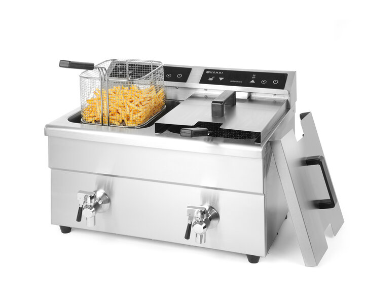 HENDI Friteuse à induction 2 x 8 litres
