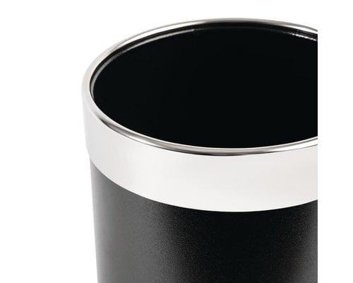 M&T Waste bin black metal