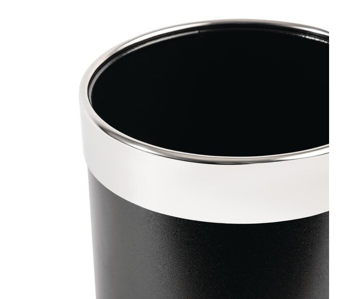 M&T Waste bin black metal