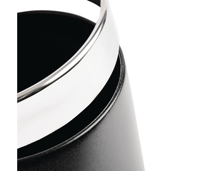 M&T Waste bin black metal