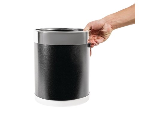 M&T Waste bin black metal
