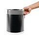 M&T Waste bin black metal