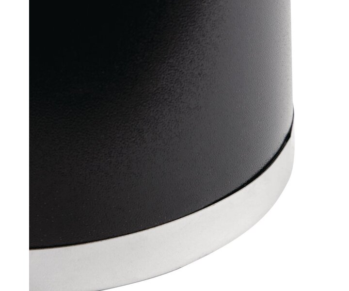 M&T Waste bin black metal