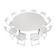M&T Table ronde 1,83 m diameter