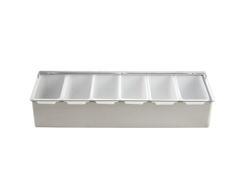 Boîte à épices/fruits En Inox 5 Compartiments – Grilles Amovibles – Station Pizza Rangement Cuisine