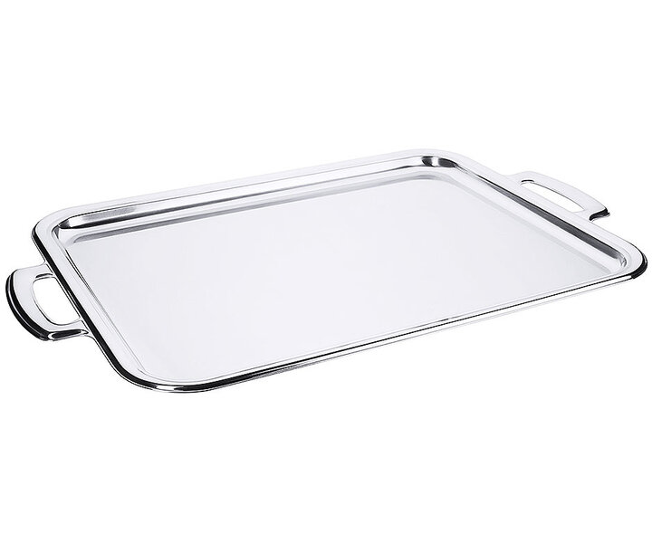 M&T Tray 52 x 39 cm with handles stainless steel 18/10