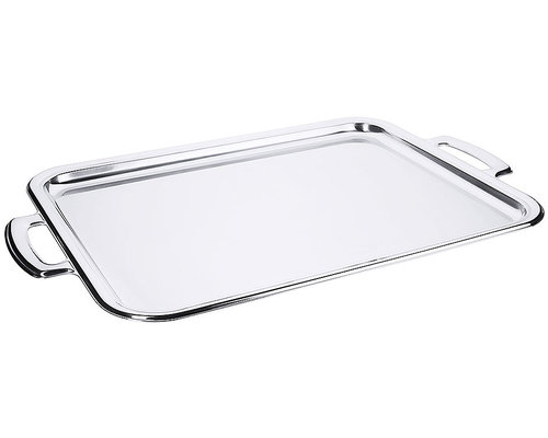 M & T  Tray 40 x 30 cm with handles stainless steel 18/10