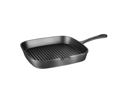 VOGUE  Ribbed cast iron grill pan 24 x 24 cm