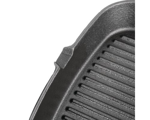 VOGUE  Ribbed cast iron grill pan 24 x 24 cm