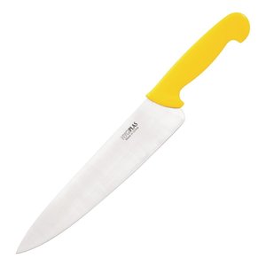 HYGIPLAS Couteau chef 25 cm manche jaune