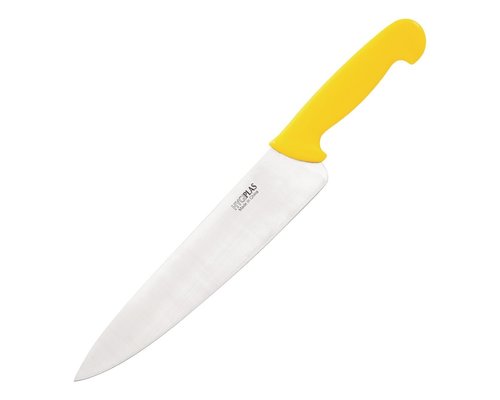 HYGIPLAS Chefs knife 22 cm yellow handle