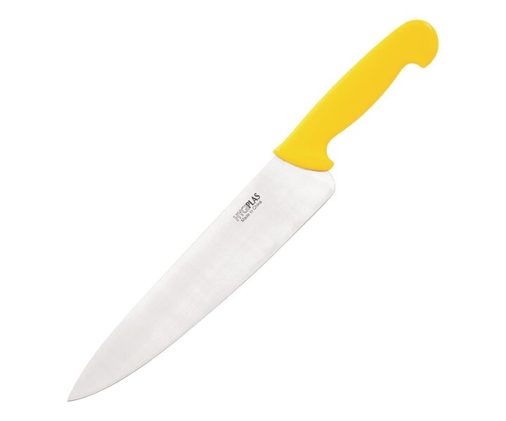 HYGIPLAS Chefs knife 22 cm yellow handle
