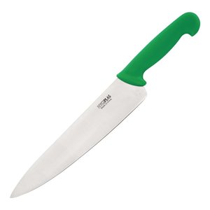 HYGIPLAS Couteau chef 25 cm manche verte