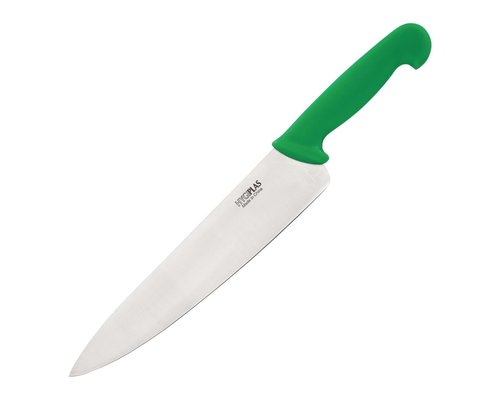 HYGIPLAS Couteau chef 25 cm manche verte