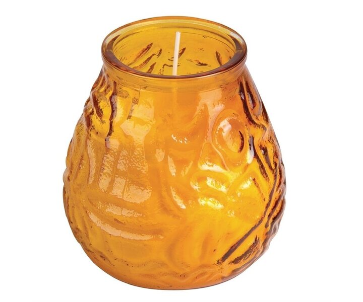 BOLSIUS  Amber Low Boy Bar Light carton with 12 pieces