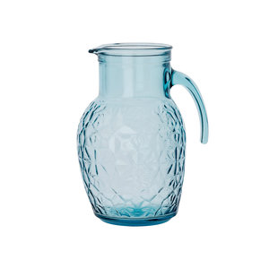 BORMIOLI ROCCO  Cruche Oriente 2,50  litre verre bleu