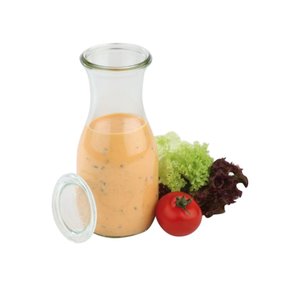 WECK  Bottle with glass lid 0,5 liter set 6 pieces