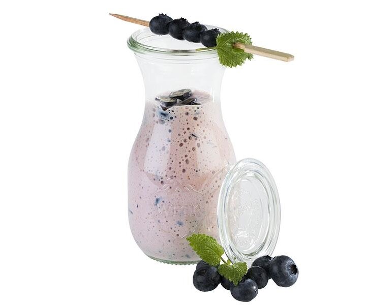 WECK  Bouteille avec couvercle en verre 0,25 litre lot de 6 pièces