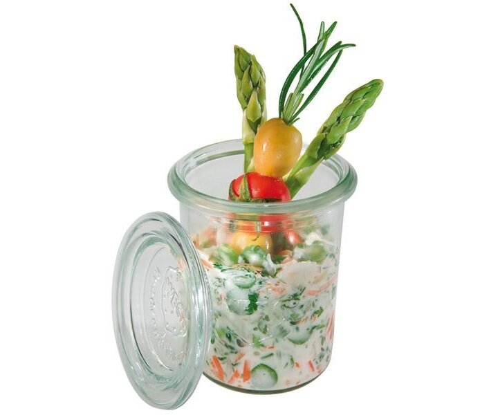 WECK  Potje met glazen deksel 0,16 liter set 12 stuks