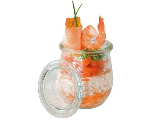 WECK  Verrine avec couvercle en verre 0,22 litre lot de 12 pièces