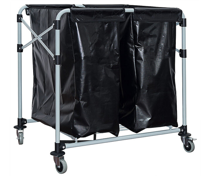 M&T Chariot à linge pliable 2 x 150 lit