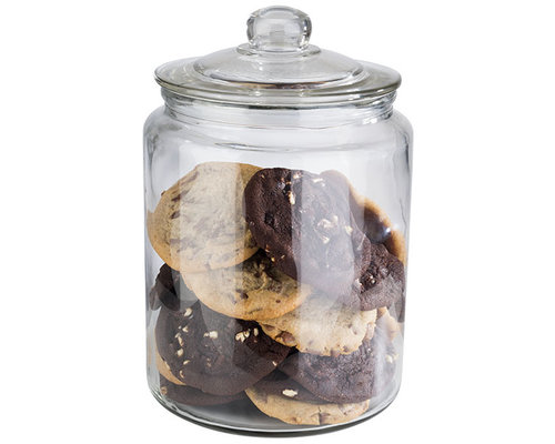 M&T Pot en verre avec couvercle 6 litres