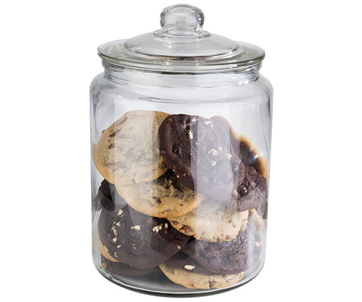 M&T Pot en verre avec couvercle 6 litres