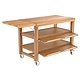 CRASTER  Serving buffet trolley - butchers trolley oak