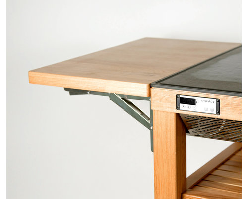 CRASTER  Hot & Cold Trolley -Matt laquered oak