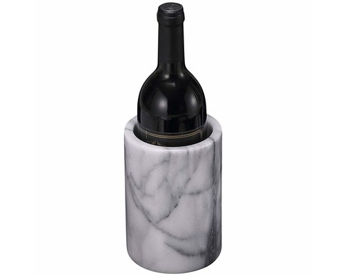 AMERICAN METALCRAFT  Wine and champagne cooler white marble