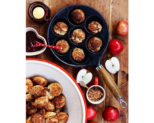 LE CREUSET  Poele à beignets 20 cm avec manche en bois